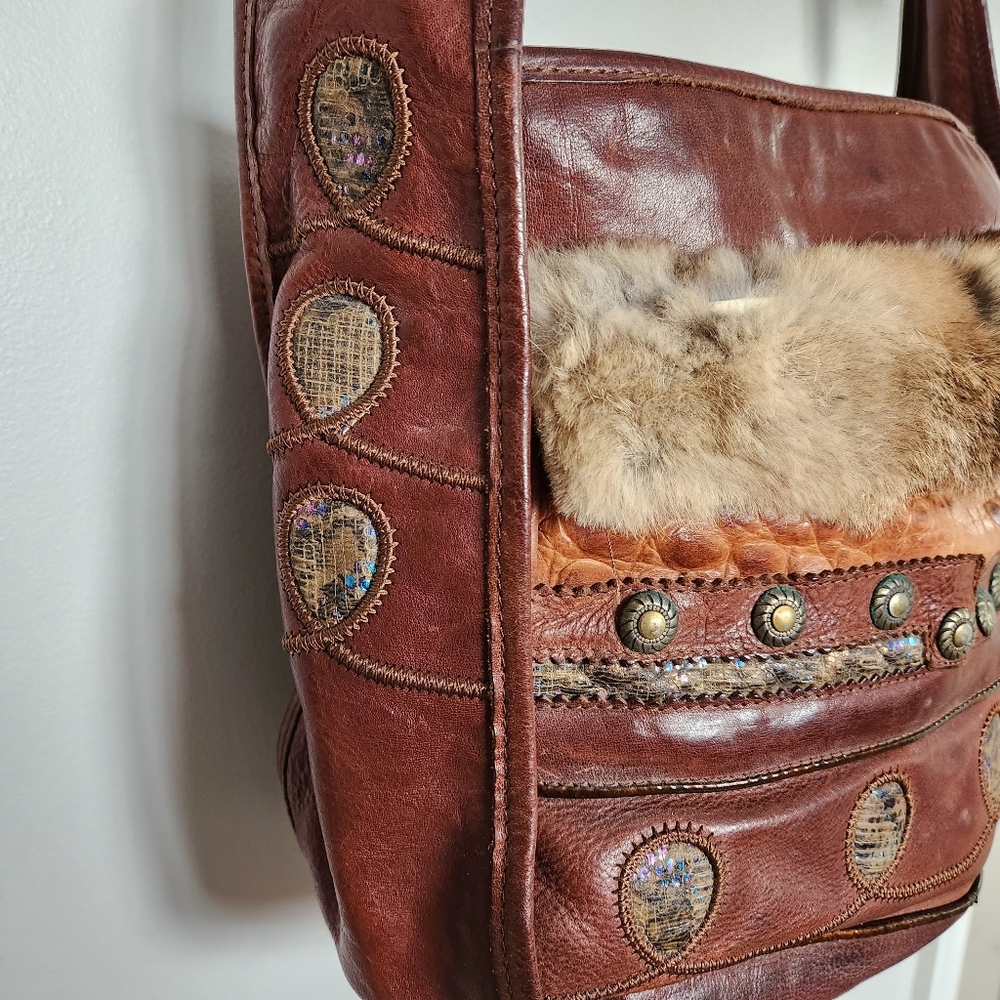 🌙Vintage Brown Leather Purse - Picture 4 of 12